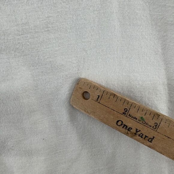 Roxy White Linen Blend Button Front Crop Tank Top Size M - Picture 12 of 14